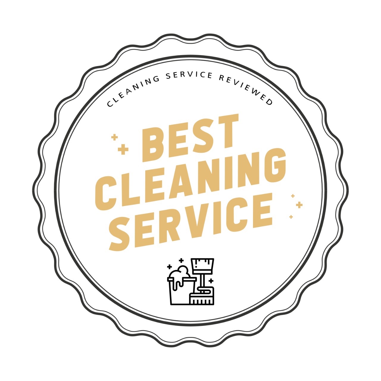 Best Cleaning Service Badge